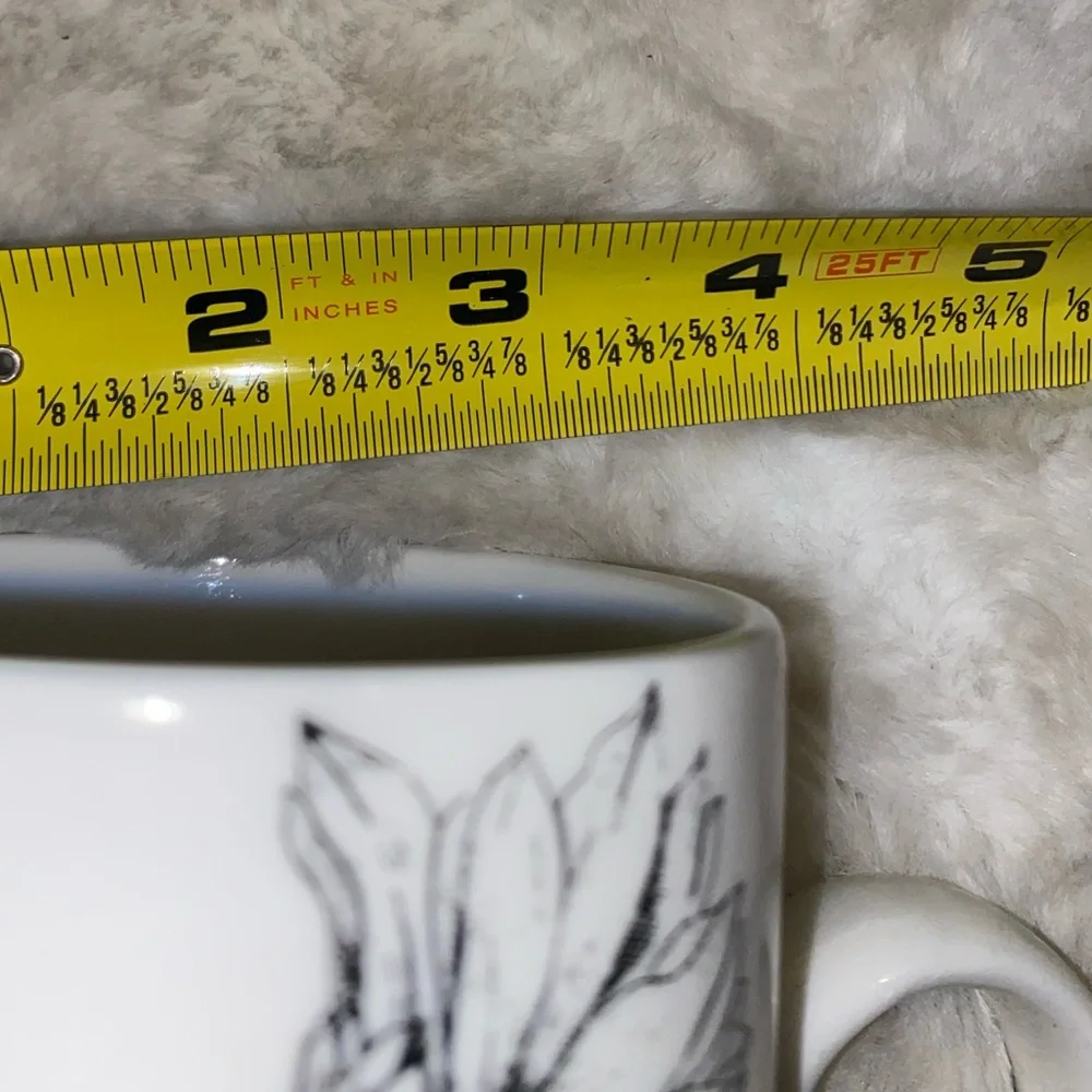 50%offw❤️ TAG Coffee Tea Mug Cup Ivory let it be cottagecore farmhouse shabby